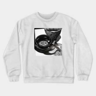 Coffee Retro Monochrome Pointillism Since Vintage Crewneck Sweatshirt